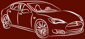 Oatmeal picture of Tesla Sedan